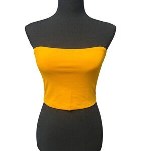 Susana Monaco Tube Top Crop Women SM Bright Orange layering stretch vacation